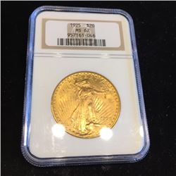 1925 MS 62 $20 Gold Saint Double Eagle