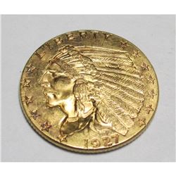 1927 $2.5 Gold Indian