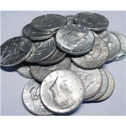 (20) Kennedy Half Dollars - 90% Silver