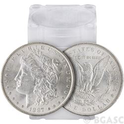 (20) 1887 P BU Morgan Silver Dollars