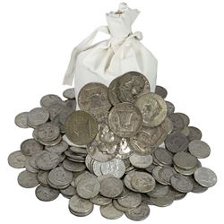 Bank Bag of 500 pcs. Fanklin Halves-90%