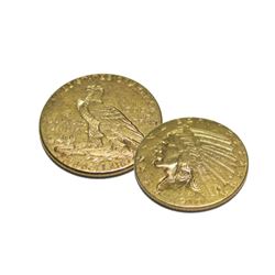 1910 $5 Gold Indian Half Eagle