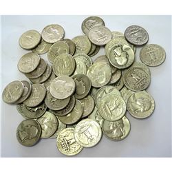 (40) Washington Quarter Dollars -90% Silver