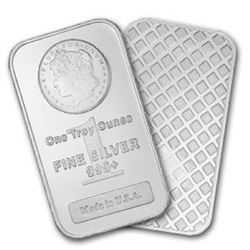 1 oz Morgan Design Silver Bar - .999 Pure