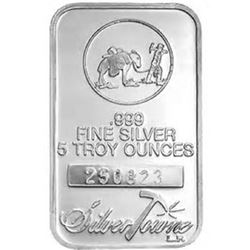 5 oz. Prospector Silver Bar - .999 pure