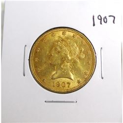 1907 $5 Gold Liberty Eagle