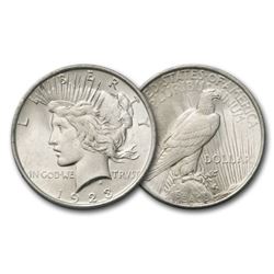 1923 BU Peace Dollar - 90% Silver