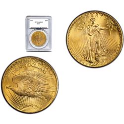 1925 MS 63 PCGS $20 Gold Saint Gaudens