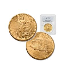 1908 MS 63 PGCS $20 Gold Saint Gaudens