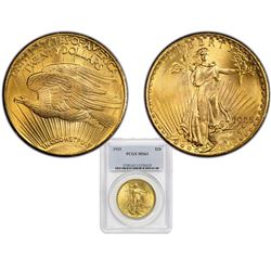 1925 MS 63 PCGS $20 Gold Saint Gaudens