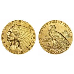 1929 $2.5 Gold Indian Quarter Eagle