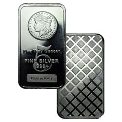 5 oz. Morgan Design Silver Bar