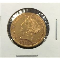 1897 $5 Gold Liberty Half Eagle
