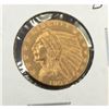 Image 1 : 1909 D $5 Gold Indian Half Eagle