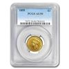Image 1 : 1855 $3 Gold Princess AU-50 PCGS