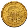 Image 2 : RARE 1851 $20 Gold Liberty F-VF Grade