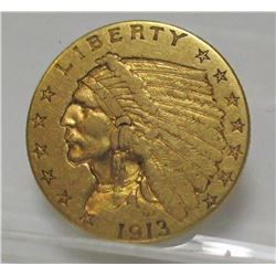 1926 $2.5 Gold Indian XF Plus Grade