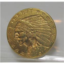 1912 $2.5 Gold Indian XF Grade