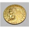 Image 1 : 1914 D  Full D $2.5 Gold Indian XF Plus Grade