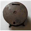 Image 3 : Antique Metal Clock Form Still Penny Bank -