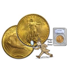 1925 MS 62 PCGS $20 Gold Saint Gaudens