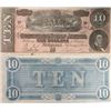 Image 1 : 1864 $ 10 Confederate Currency Authentic