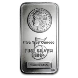 5 oz. Morgan Design Silver Bar