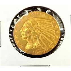 1909 D $ 5 Gold Indian