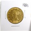 Image 1 : 1881 $10 Gold Liberty Eagle