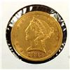 Image 1 : 1897 S $ 5 Gold Liberty
