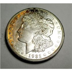 1921 D BU Morgan Silver Dollar