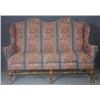 Image 1 : JACOBEAN STYLE OAK WING BACK SETTEE