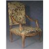 Image 1 : FRENCH CARVED TAPESTRY ARM CHAIR