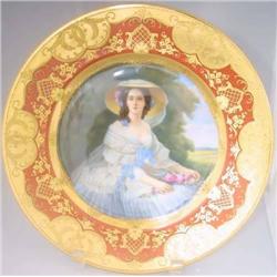 ROYAL VIENNA PORTRAIT PLATE