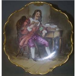 LIMOGES PAINTED PLATE