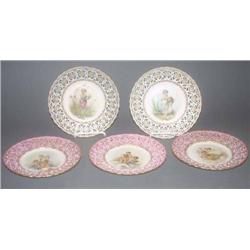 LOT OF (5) DRESDEN CABINET PLATES