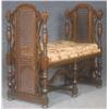 Image 1 : SPANISH ARTS AND CRAFTS OAK HALL BENCH