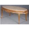 Image 1 : FRENCH STYLE OVAL MARBLE TOP COFFEE TABLE