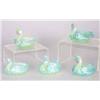Image 1 : (5) VENETIAN ART GLASS COMPOTES OF SWANS