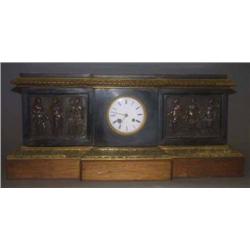 FRENCH MARBLE MANTLE CLOCK