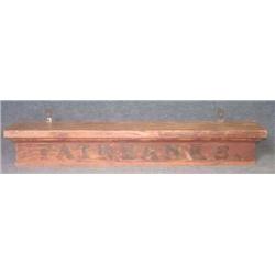 PRIMITIVE RED STAIN FAIRBANKS SIGN