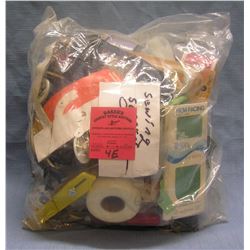 Bag of vintage sewing collectibles