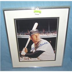 Mickey Mantle matted photograph