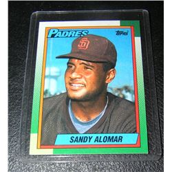 Sandy Alomar rookie baseball card