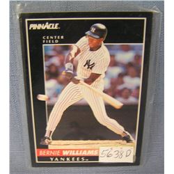 Bernie Williams rookie baseball card