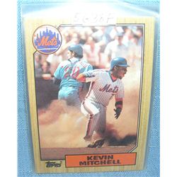 Kevin Mitchell rookie baseball card