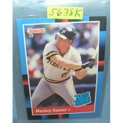 Mackey Sasser rookie baseball card