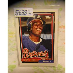 Deion Sanders rookie baseball card