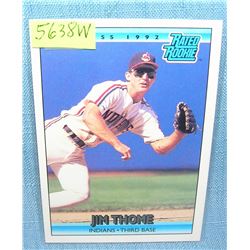 Jim Thome rookie baseball card