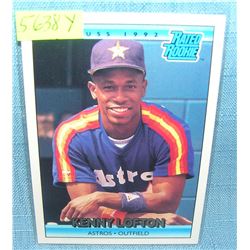 Kenny Lofton rookie baseball card